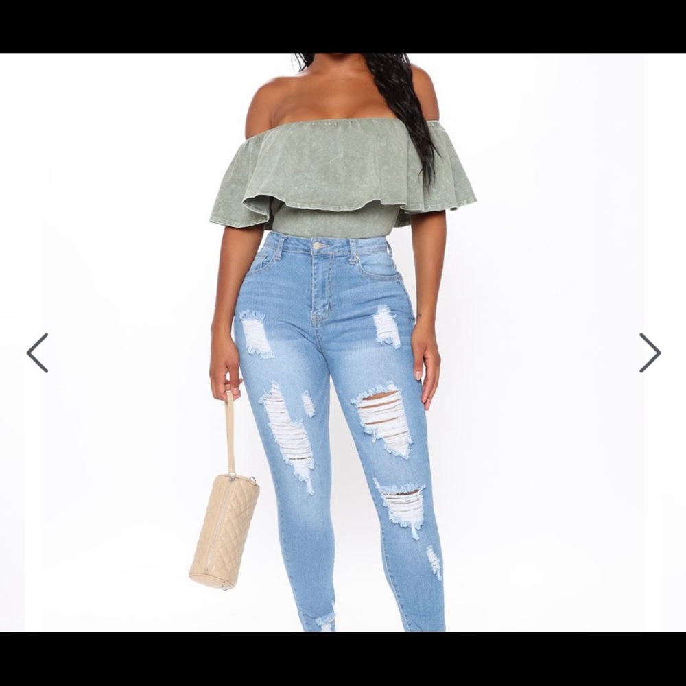 off-shoulder top